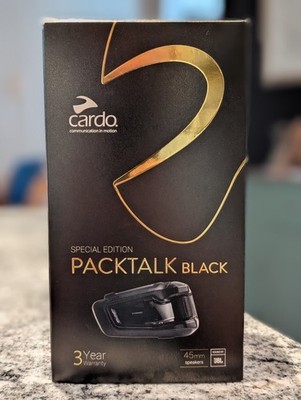 Cardo Packtalk Black Edition Motorcycle Intercom  *Special Edition*