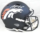 Bo Nix Autographed Denver Broncos F/S Speed Helmet - Beckett W Hologram *White