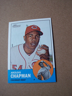 2012 Topps Heritage future HOF Aroldis Chapman baseball card #225 NM or better