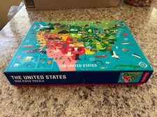 United States Map Puzzle - 1000 pieces - Mudpuppy - 20 x 27 inches