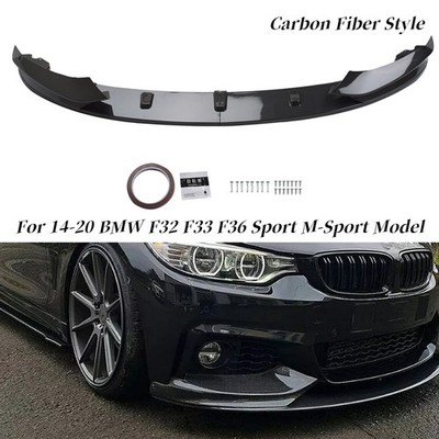 For BMW 4 Series M Sport F32 F33 F36 Front Splitter Lip Carbon Fiber NEW 2014-20