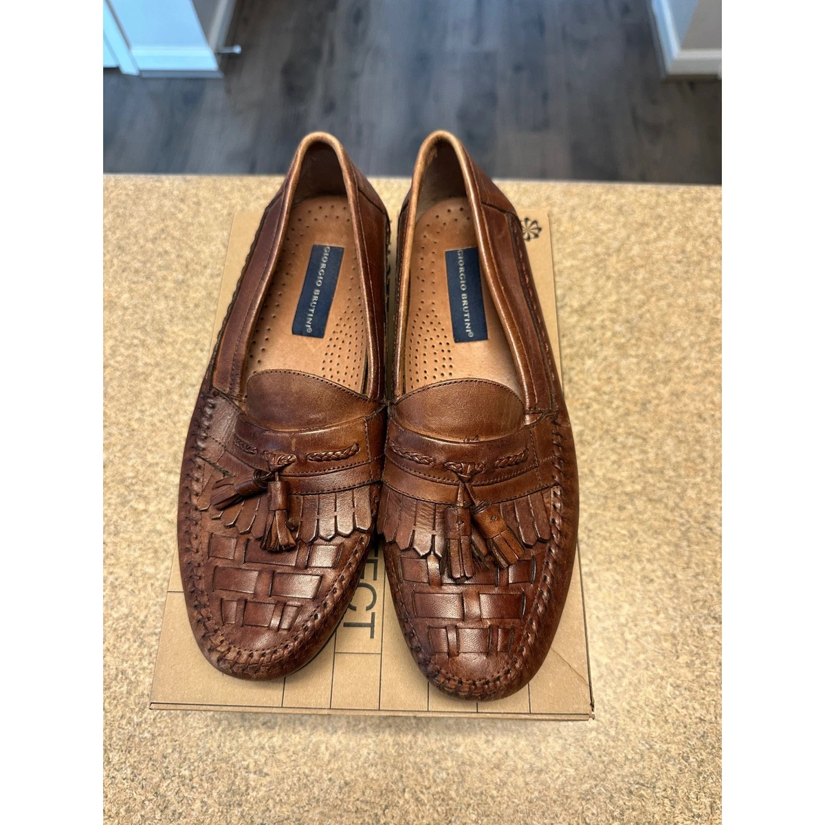 Vintage Roundtree & York Leather Tassel Loafers Kiltie Fringe Dress Shoes Camden Leather Kiltie Tassel Loafers For Men | J.Crew main image 3