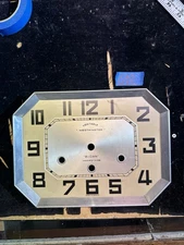 (G22) - ANTIQUE 10" x 7.5" FRENCH WALL CLOCK DIAL