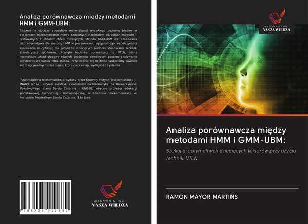Ramon Mayor Martins | Analiza PoróWnawcza Mi¿Dzy Metodami Hmm I GMM-UBM: | Buch-image