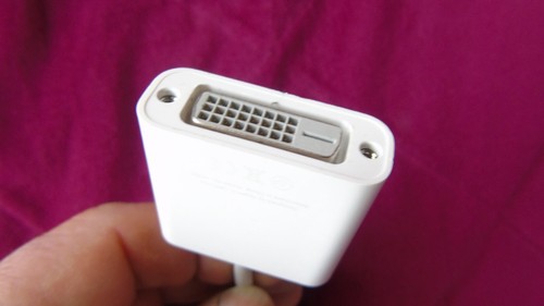 Apple Mini-DisplayPort/Thunderbolt Plug to DVI-D 24+4 Socket Adapter