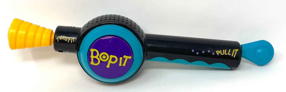 1996 Hasbro - Original BOP IT Black - Electronic Handheld Game