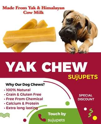 SUJUPETS Himalayan Everest Yak Dog Chew Wholesale price Yak Chew, Himalayan Yak Milk Chew
