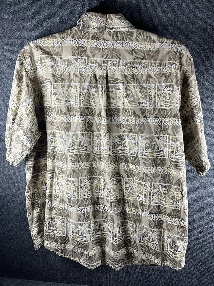 Camisa para hombre Knights Bridge Hawaii temática manga corta con cuello abotonado XL Foto 2 de 4