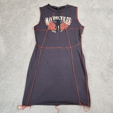 Fashion Nova Biker Mini Dress Bodycon sleeveless Graphic print XLarge