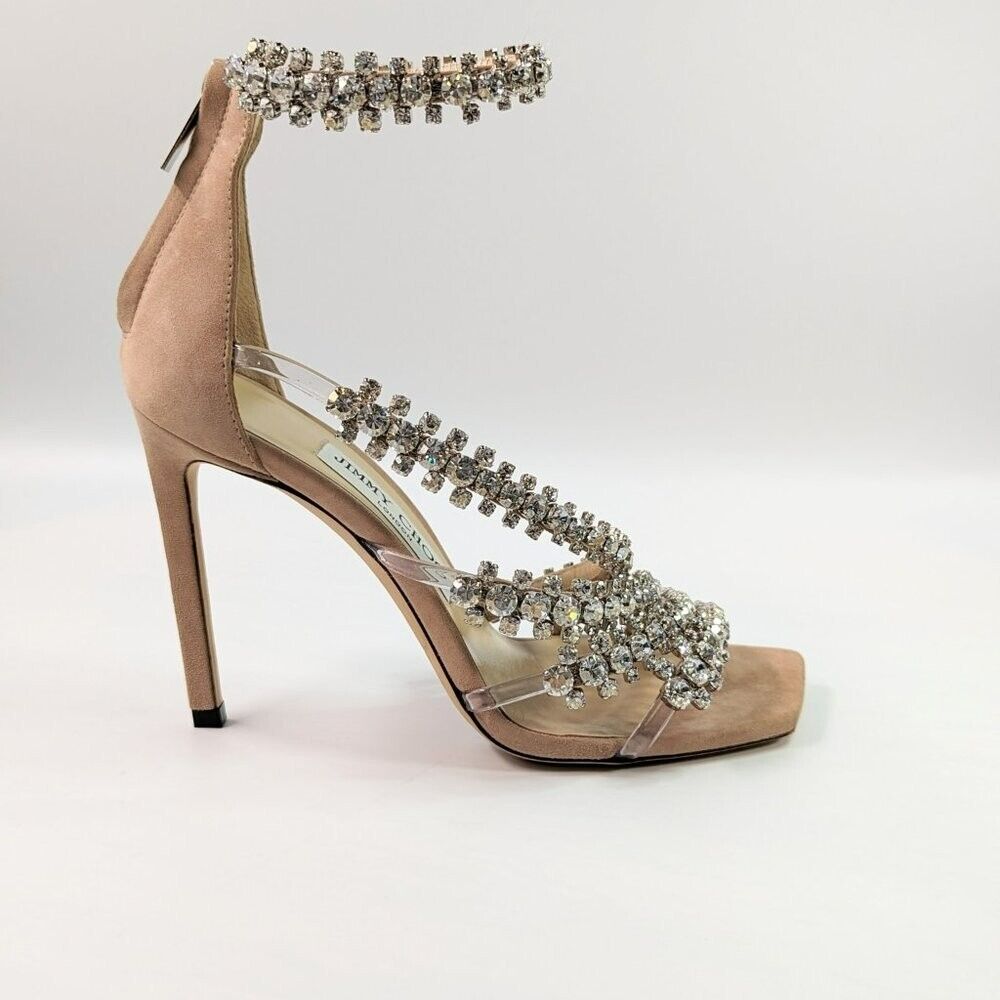 Jimmy Choo Women's Josefine 100 Crystal Heel Sandal Size 36 Jimmy Choo Women's Josefine 100 Crystal Heel Sandal Size 36