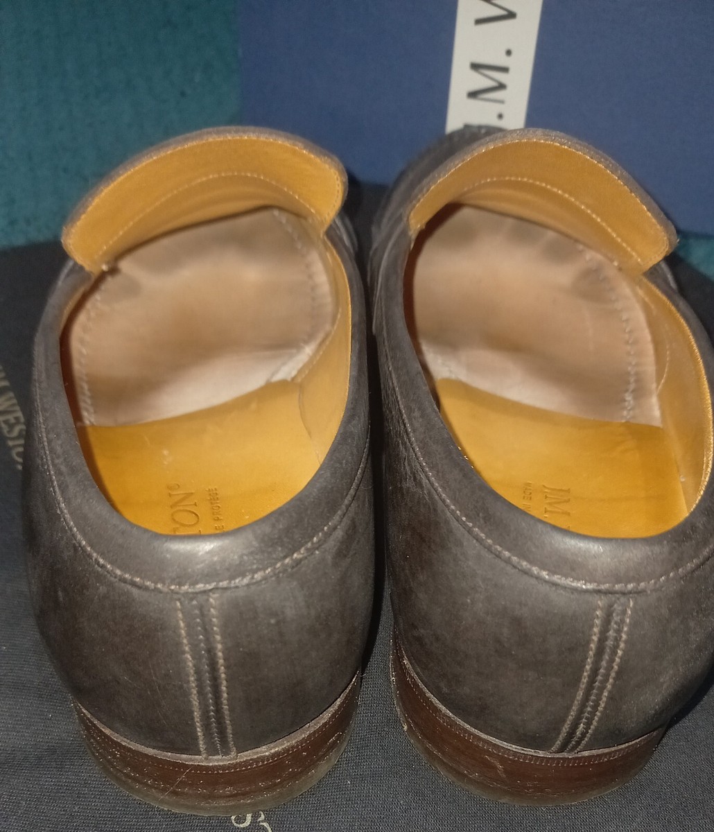Mocassin Weston Modèle 182 - Taille 7,5 UK (41,5 EU) - Largeur D - Cuir Marron - Occasion