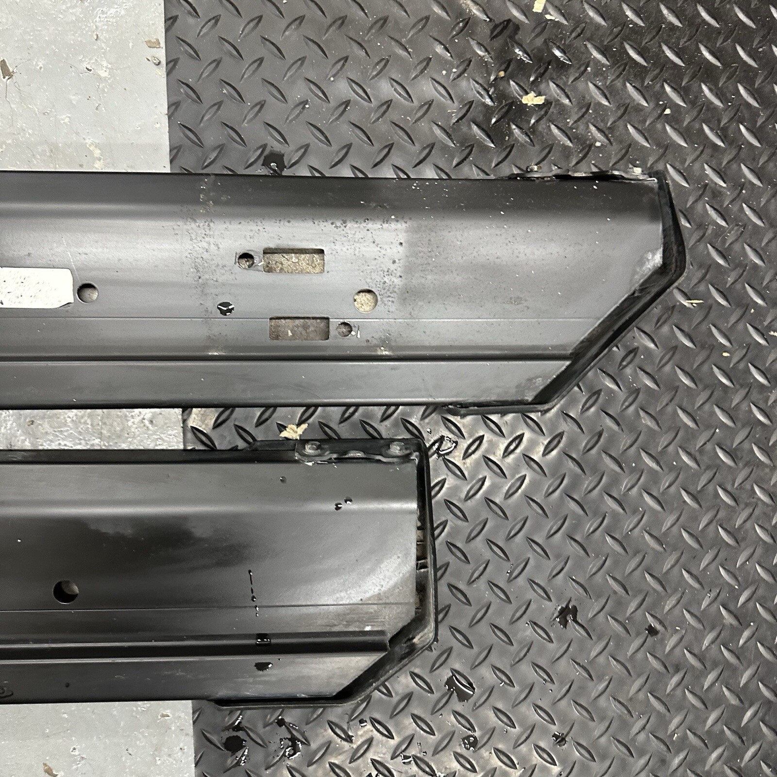 Used Ford F-150 Crew Cab Side Steps Running Boards - Black Extended Steps For 2015-2026