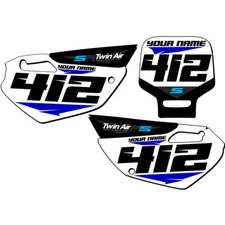 YZ 85 SG64  Custom MX Number Plates Senge Graphics Kit Compatible with Yamaha