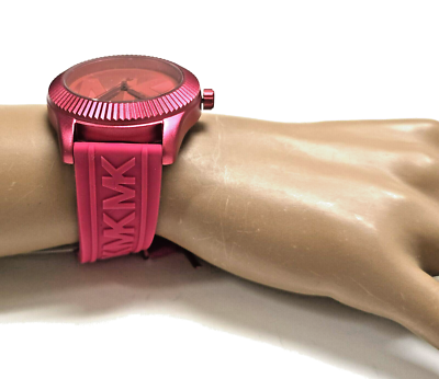 Michael Kors Maddye Three-hand Pink Silicone Watch MK6803 100