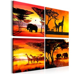 Afrika Tiere Natur Landschaft Wandbilder Xxl Bilder Vlies Leinwand G A 0138 B I Ebay