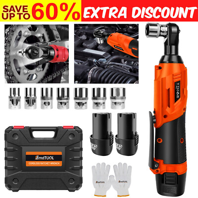Cordless Electric Ratchet Wrench Set 3/8