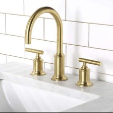 Modern Gooseneck Spout Faucet, Gold