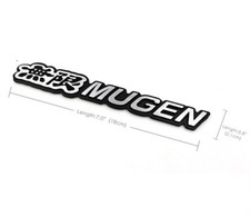 3d Aluminum Black Mugen Car Frontrear Badge Fender Body Emblem Decal Stickerx1