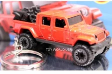 Custom Key chain 2020 Jeep Gladiator Rubicon red w/dirt bikes