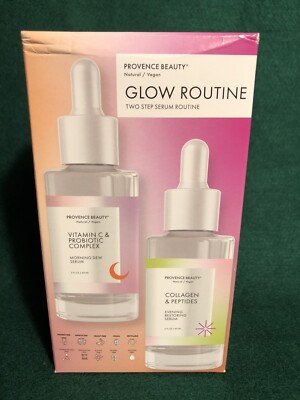 PROVENCE BEAUTY Natural / Vegan GLOW ROUTINE Two Step Serum Routine 2 X 2 FL OZ