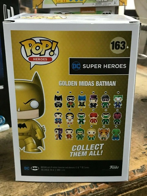 Funko Pop! DC Comics Super Heroes - Golden Midas Batman - #163 Target | eBay