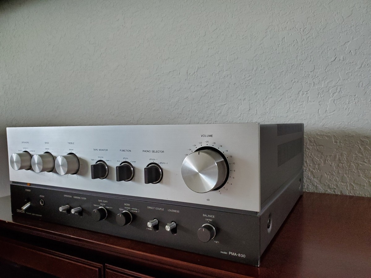 送料無料　美品　DENON INTEGRATED AMPLIFIER DENON PMA-390RE Integrated Amplifier Transistor Silver 100V