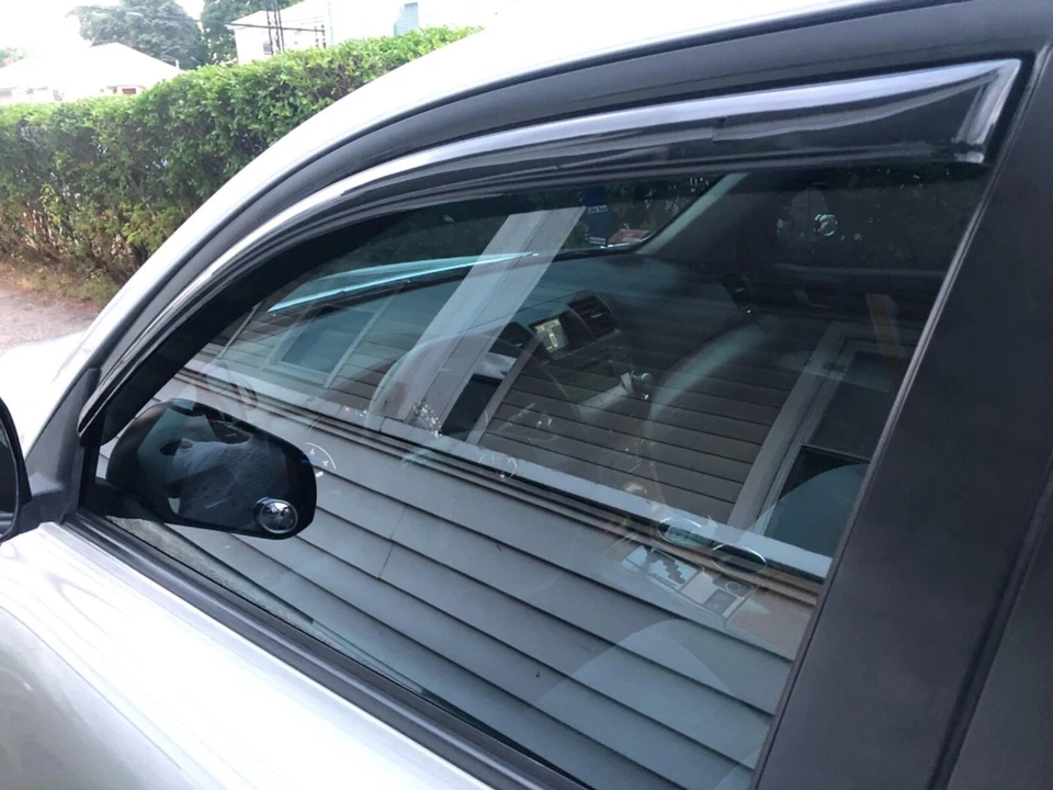 For 2008-2013 Toyota Highlander In-Channel Sleek Rain Guard Window Vent Visor - Imagem 4 de 4