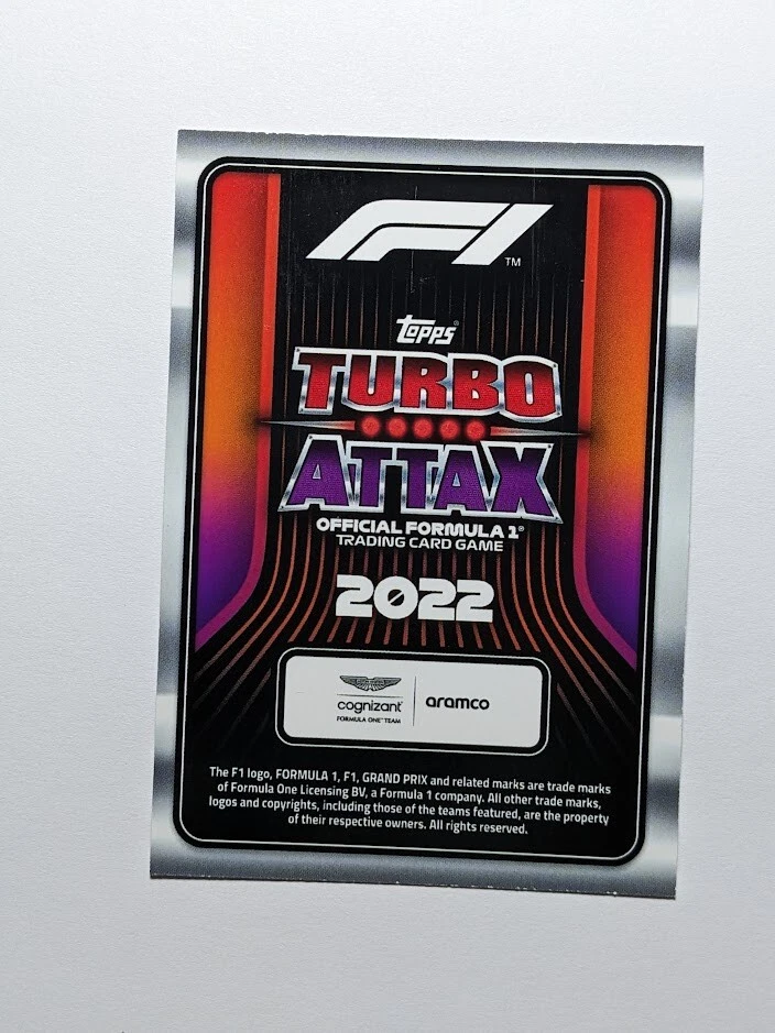 2022 Topps F1 Formula 1 Turbo Attax - Sebastian Vettel SUPERSTAR Foil #311 - Image 2 of 2