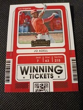 2021 JO ADELL PANINI CONTENDERS WINNING TICKET ROOKIE CARD RC #WT-JA ANGELS