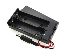 18650 Battery Holder box case  3.7 Box  2 x cell with lid and on/off switch UK