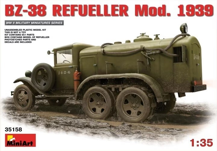 Miniart 35158 1:35th scale BZ-38 Refueller Mod. 1939