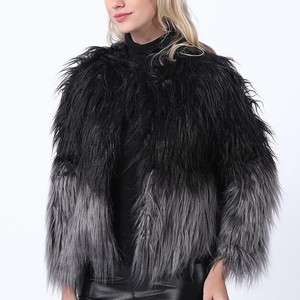 Womens Faux Fur Coat Jacket Parka Thicken Winter Warm Long Hair