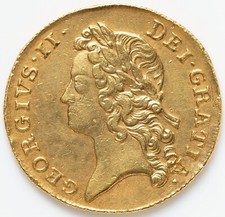 Great Britain - 1739 George II Gold 2 Guineas - Choice AU Details - GREAT LOOK