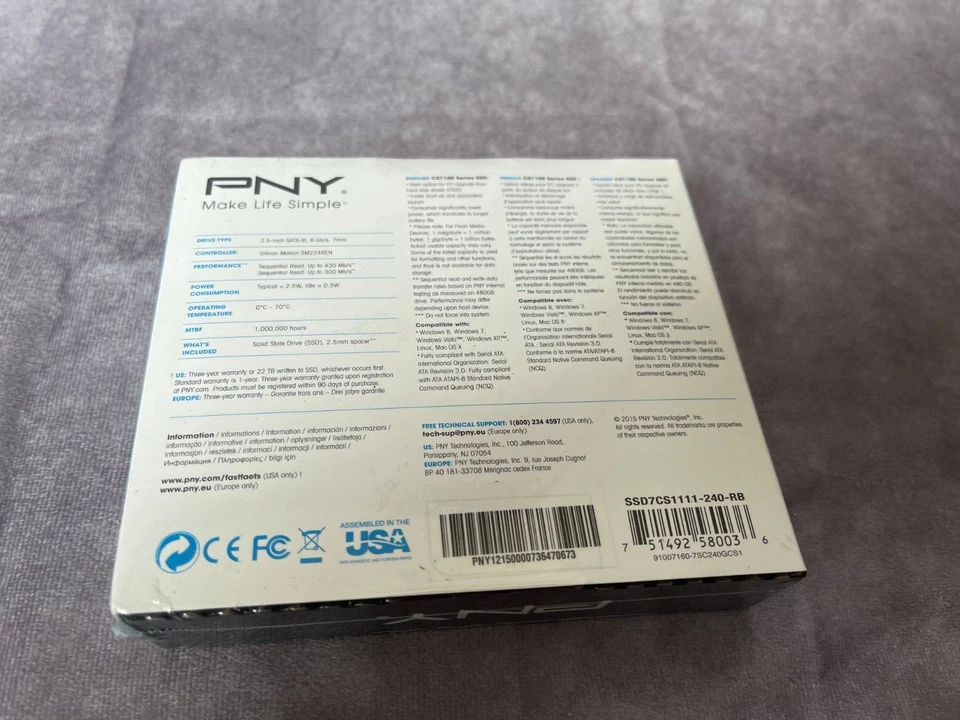 PNY - CS1100 240GB Internal SATA III Solid State Drive for Laptops - Image 4 of 4