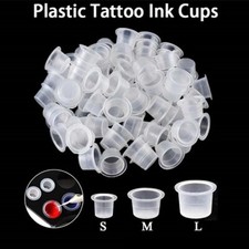 Ink Tattoo Cups Pigment microblading pots holder caps plastic makeup