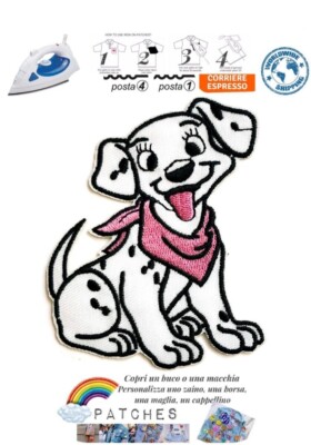 Cane Zampa Bianco Ricamato Ferro Su Toppa Da Cucire Distintivo - Foto 9