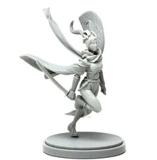   30mm Resin Kingdom Death Female Warrior of the Sun Unpainted Unbuild WH050