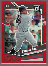 2023 Donruss Baseball Base Holo Red #218 Carlton Fisk (White Sox)/2023