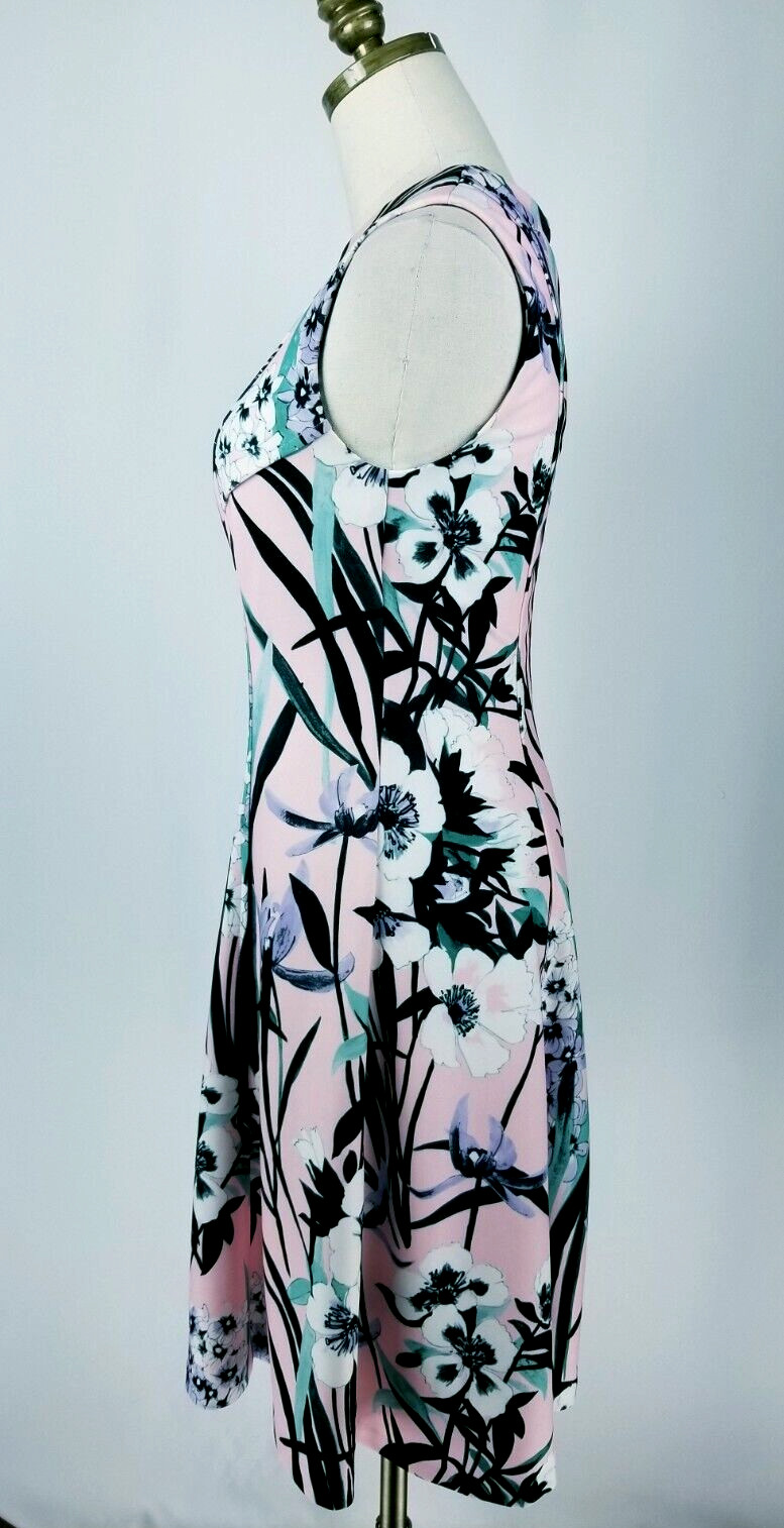 Tommy Hilfiger Womens Size 4 Pink Floral Sleeveless Dress thumbnail 5