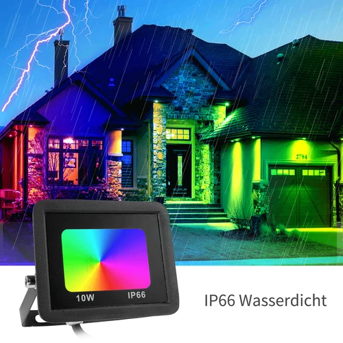 LED Fluter Stecker Außen Strahler Arbeitsleuchte Baustrahler Scheinwerfer Garten - Bild 233 von 251