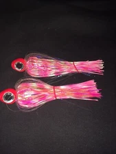 High Percentage Big Eye Salmon Trolling Fly Silicone Legs Pack Of 2- 4” Rigged