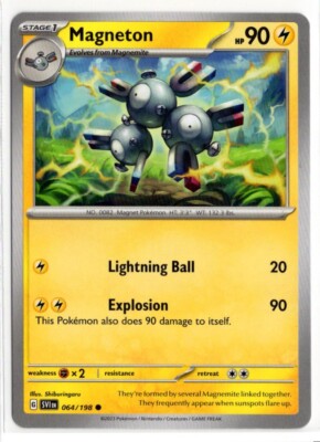 Pokemon Scarlet Violet Base SV1 064/198 Magneton