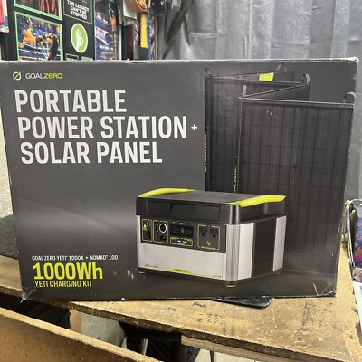 #ad GOAL ZERO Portable Power Station YETI 1000X Nomad 100 Solar Generator Kit Set $1400.00