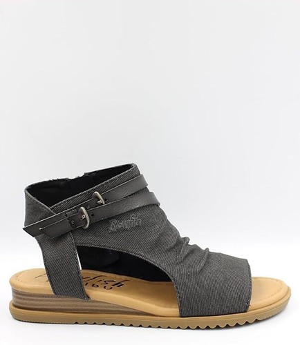 Blowfish Malibu Women's Butterfly Black Wedge Sandals - Bild 2 von 3