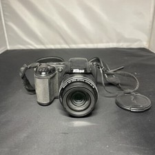 Nikon COOLPIX L320 16.1MP Digital Camera w/ Strap  Lens Cover - TESTED WORKS