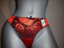 Frederick's Of Hollywood Women's Thong Red/Orange/Black Panty S,M,L,XL