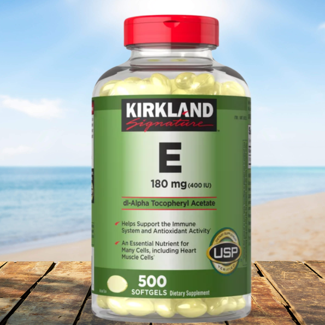 Kirkland Signature Vitamin E 180 mg (400 IU), 500 Softgels