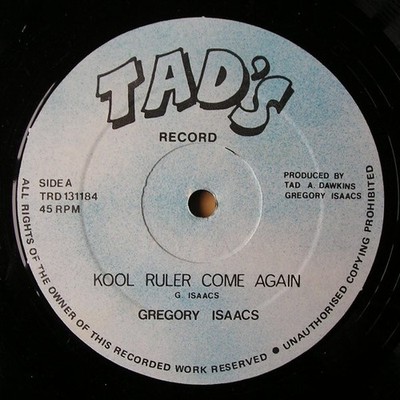Gregory Isaacs - Kool Ruler Come Again (12'') (Very Good Plus (VG+))
