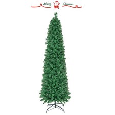 6' Pre-Lit Artificial Xmas Tree w/Colorful Fiber Optics 517 PVC Branch Tips