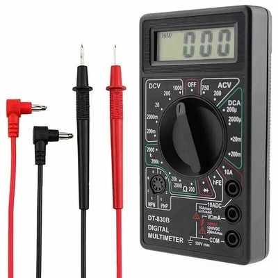 Digital Multimeter AC/DC Tester Spannungsmesser Messgerät DT 830B Set